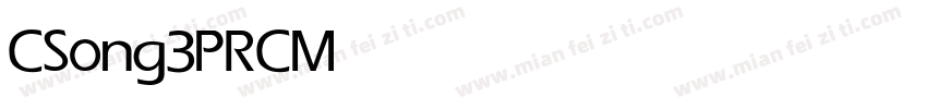 CSong3PRC Medium字体转换